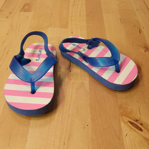 Carters Kids Toddlers Diamond-V Sandals Size 3 - 4